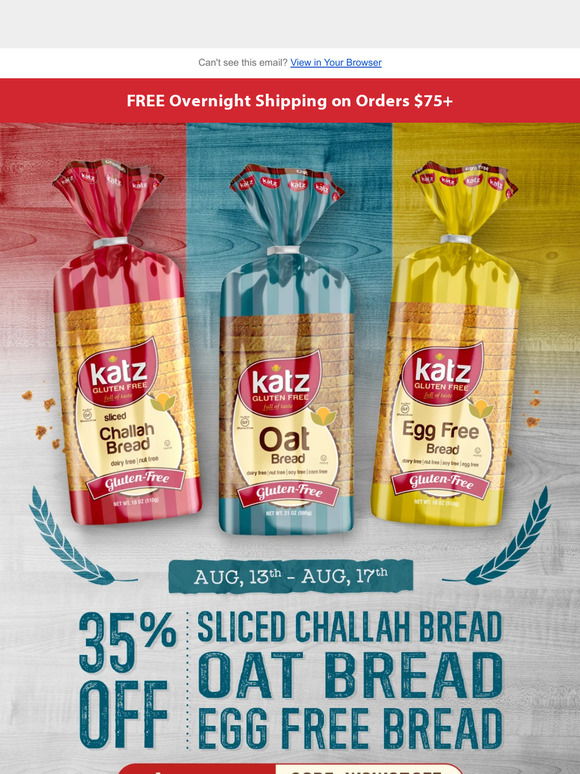 Texas Toast – Katz Gluten Free