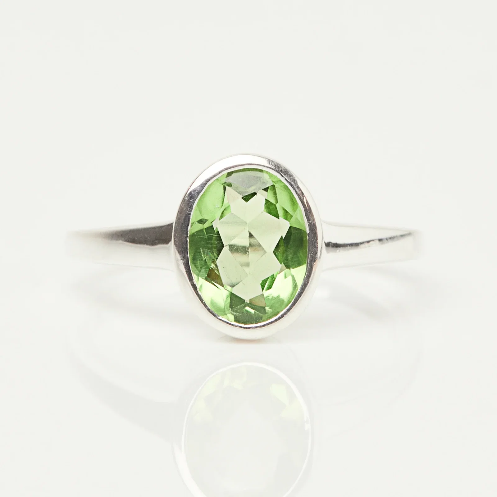 Image of Zoe Sugg Courage Intention Ring in Peridot