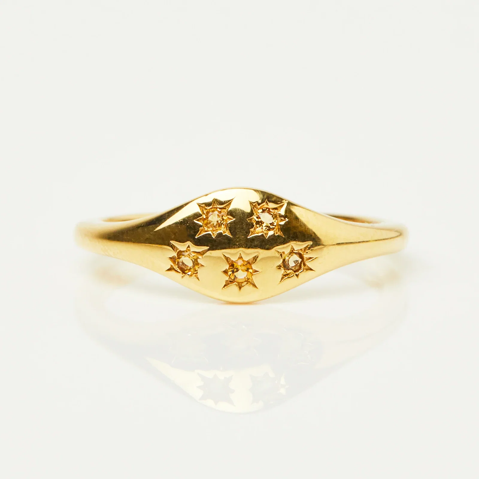Image of Zoe Sugg Success Intention Ring in Citrine