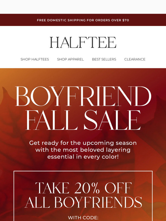 ⚠️ Boyfriends Are 20% OFF!