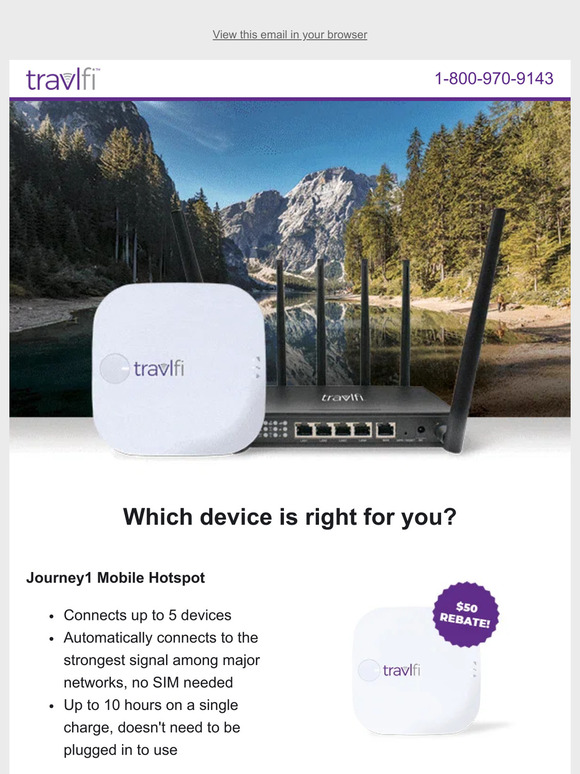 TravlFi (!) Instock alert JourneyXTR Router & Journey1 Hotspot Milled