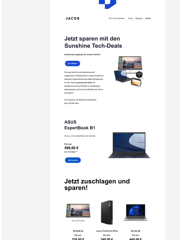 Entdecke die Sunshine Tech-Deals ☀️