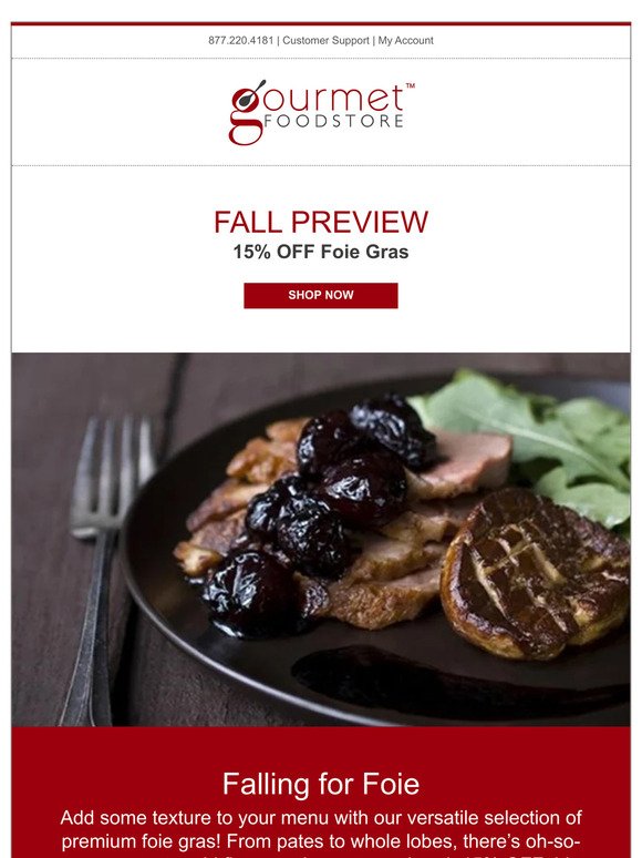 🍂 Fall Preview: Foie Gras on SALE 🍂