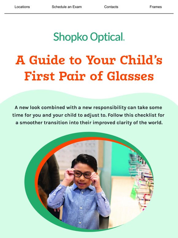 First Pair of Glasses for Your Child? Here’s How to Help