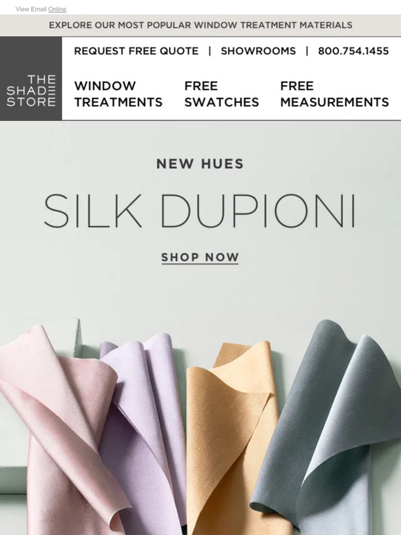 Silk Dupioni in New Colors