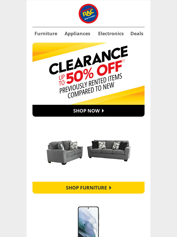 RentACenter Clearance Is Here! Milled