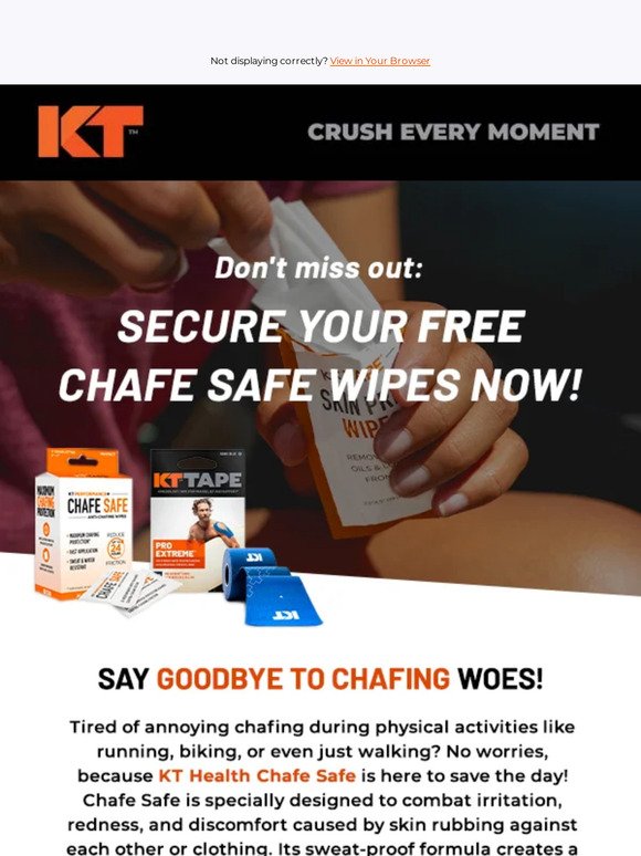 Chafing? No More. Act Fast & Get A FREE Gift!