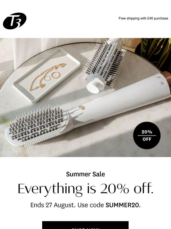 Everything is 20% off, starting NOW