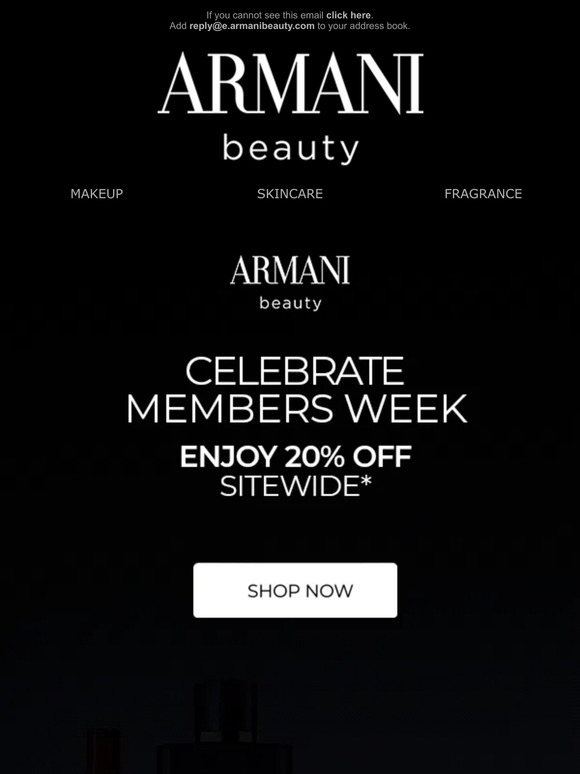 Armani Beauty 20 Off Sitewide Is On Now Milled