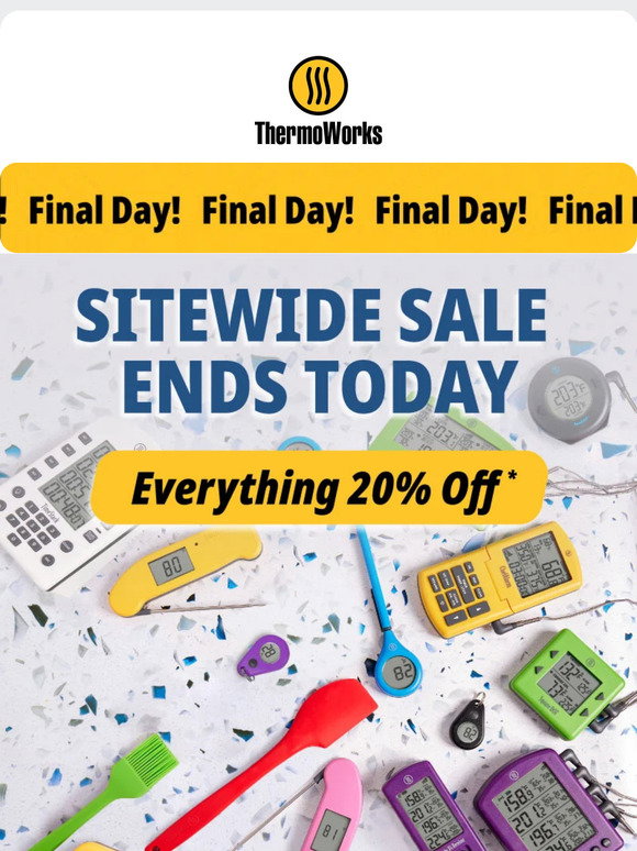 ThermoWorks-Colored Savings! 25% Off Black, Yellow, and White
