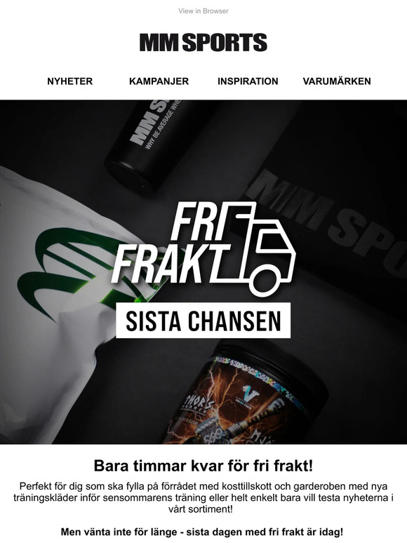 Bara timmar kvar för fri frakt!📦