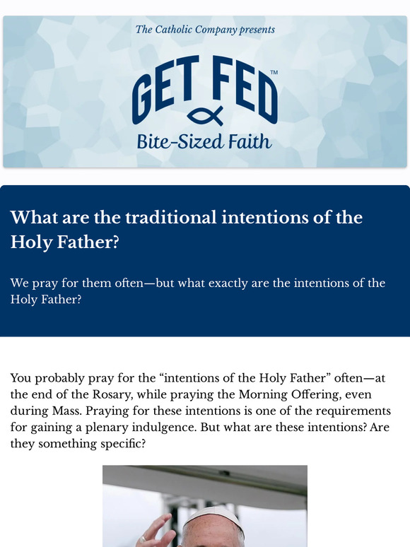 Trinity Road Websites What are the traditional intentions of the Holy