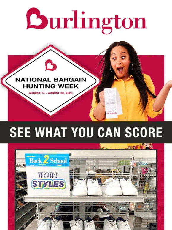 Burlington Bargain Hunter Week Is On: Aug 14. - 20, 2023 - The