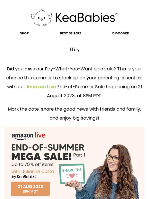 End-Of-Summer Mega Sale