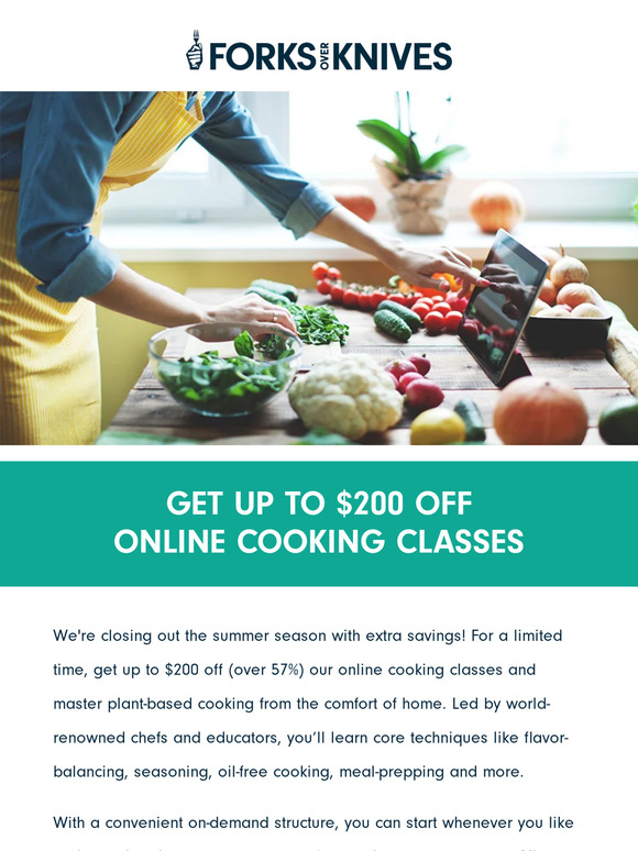 Forks over Knives Save HUGE on our bestselling cooking classes Milled