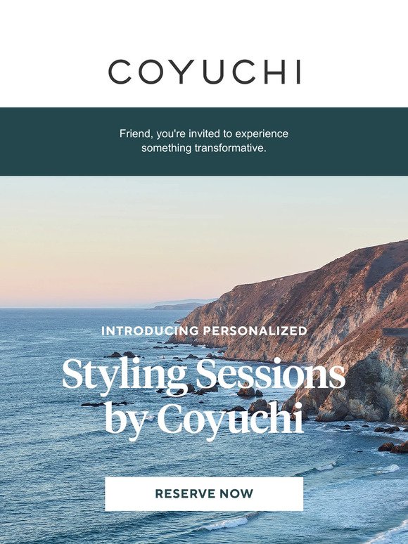 Introducing Styling Sessions by Coyuchi