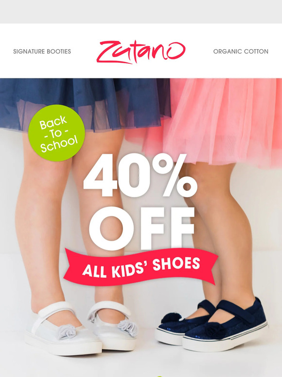 Back to School! 40% Off Shoes for Kids
