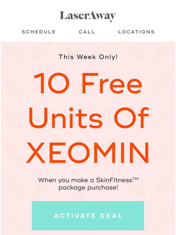LaserAway — Free Xeomin is waiting Milled