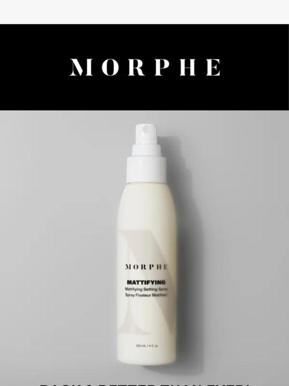 Morphe New & Improved Mattifying Setting Spray Milled