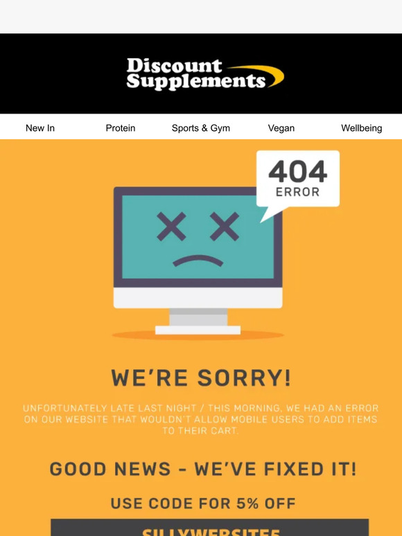 We're so sorry!💔