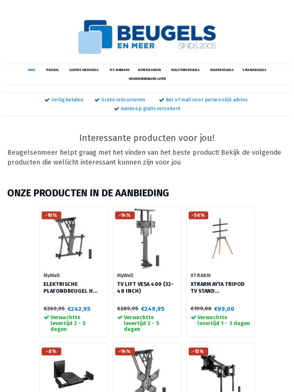 Bekijk de meest interessante producten op Beugelsenmeer