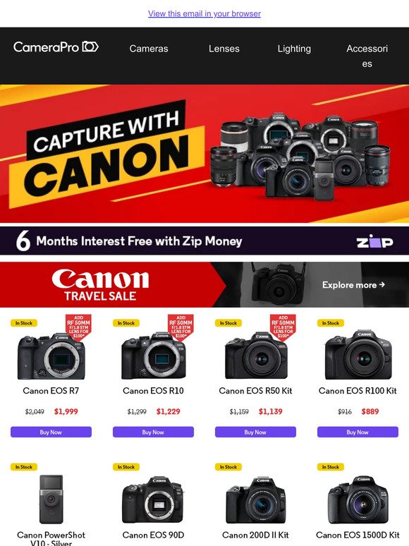 Ready, Set, Capture: Dive into Our Canon Collection Today!
