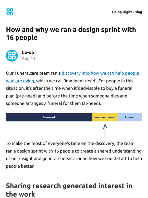 [New post] How and why we ran a design sprint with 16 people