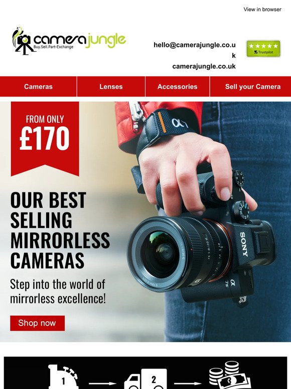 Capture stunning moments with our top Mirrorless cameras