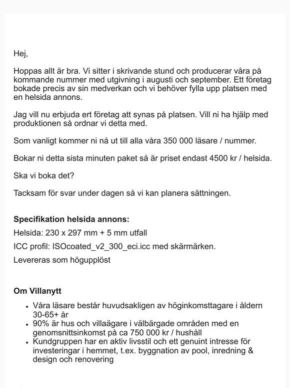Sista helsidan i augusti och september