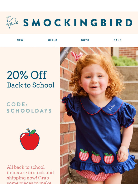 20% OFF BACK TO SCHOOL🍎✏️