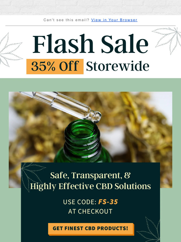 Flash Sale - 35% off the entire order…
