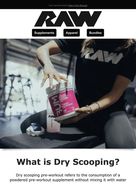 Raw Nutrition The Truth About Dry Scooping ⚠️ Milled