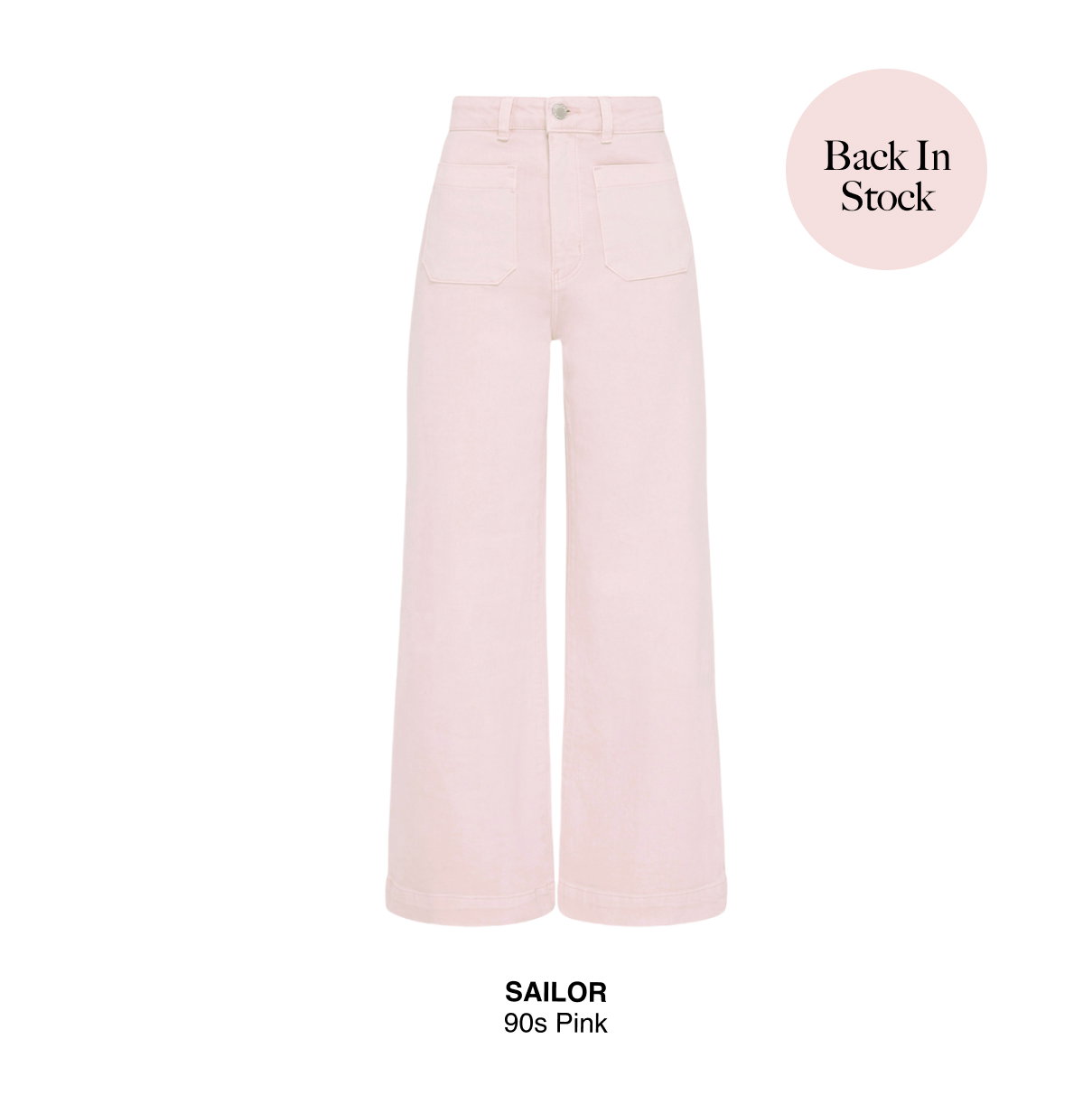 ROLLAS Womens Sailor Jean - 90's Pink