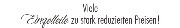 Viele Einzelteile reduziert