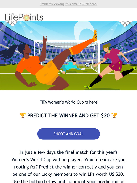 ⚽ Score $20 with the Women's Soccer World Cup, —