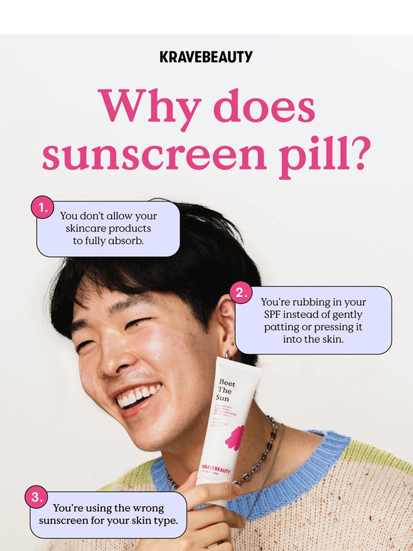Krave Beauty 3 Reasons Why Your SPF Pills Milled
