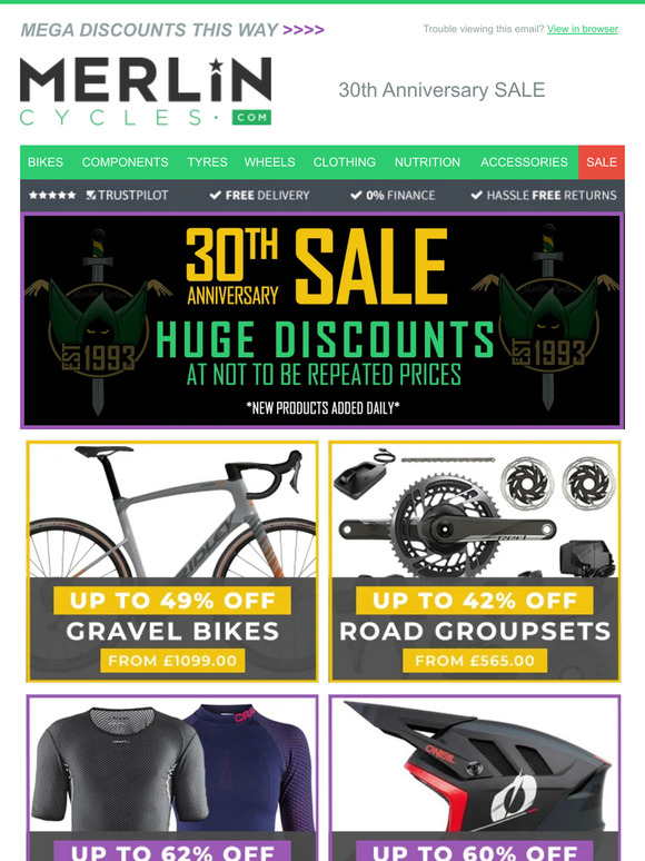 30th Anniversary SALE