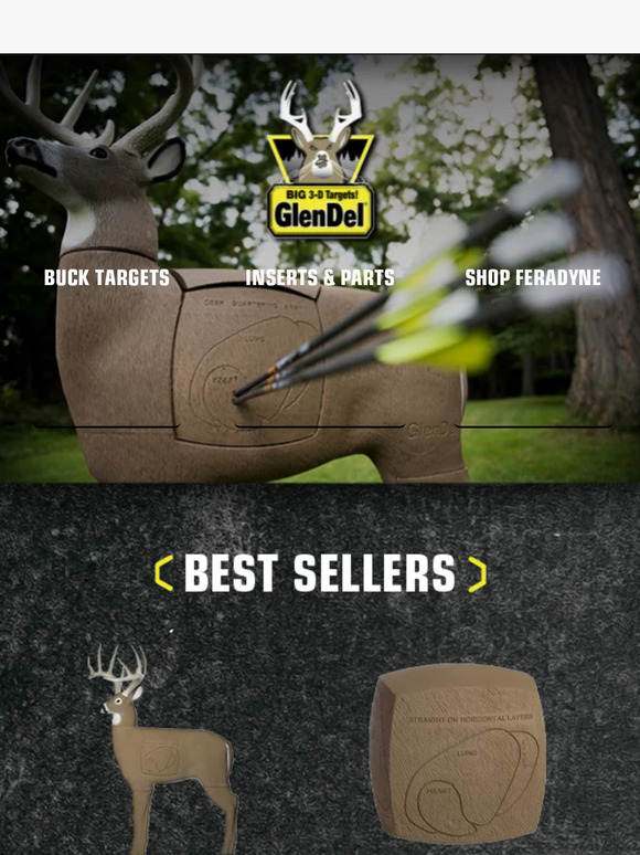 FeraDyne Choose GlenDel 3D Archery Targets Milled