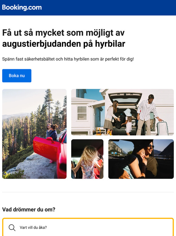 Gasen i botten: spara upp till 12 % på hyrbilar