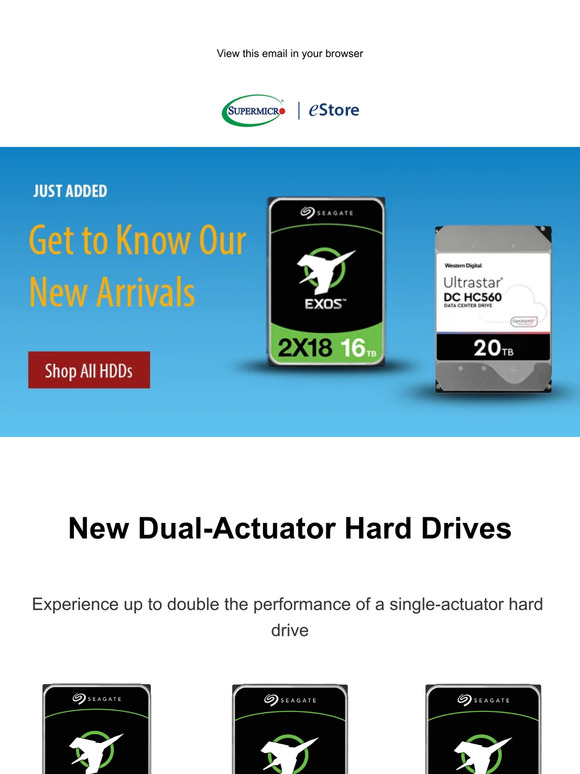 Supermicro: They're Here! Dual-Actuator HDDs Now Available | Milled