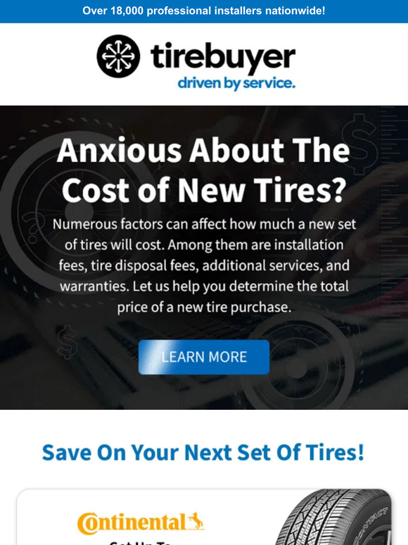 😥 Anxious About The Cost of New Tires?
