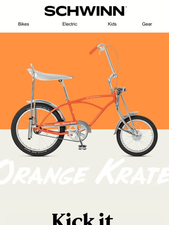 Pacific Cycle Inc. (Schwinn Bikes) Just in New Classic Krate Colors Milled