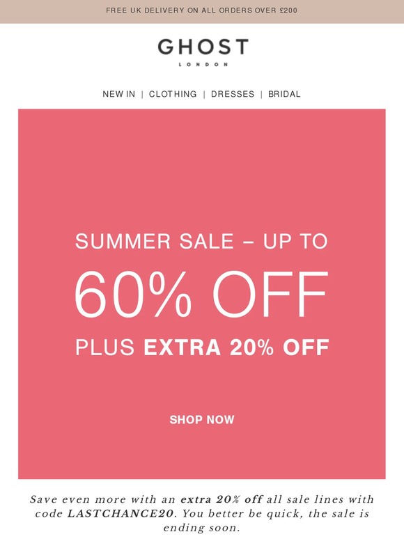 Open Here For Extra 20% Off Sale