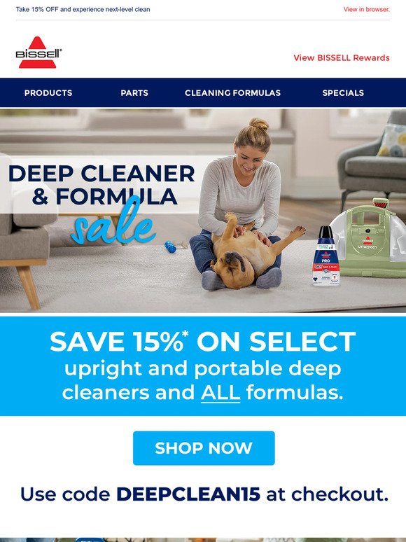 Deep cleaner & formula sale! 🚨