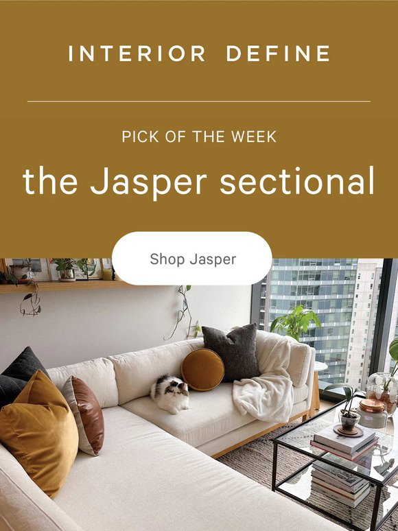 PICK OF THE WEEK: the Jasper sectional