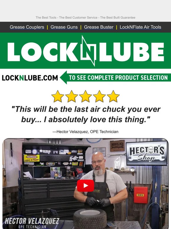 "This will be the last air chuck you ever buy... I absolutely love this thing." ⭐️⭐️⭐️⭐️⭐️
