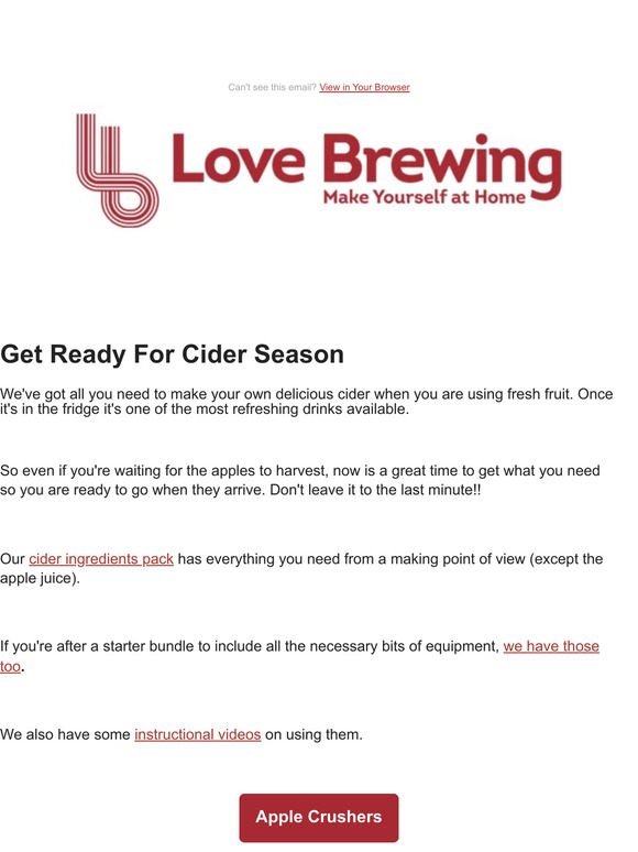 Get Ready For Cider Season