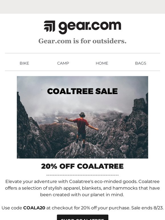 20% Off Planet-Friendly Goods from Coalatree