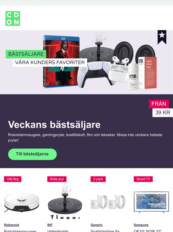 Nyfiken på veckans toppsäljare?