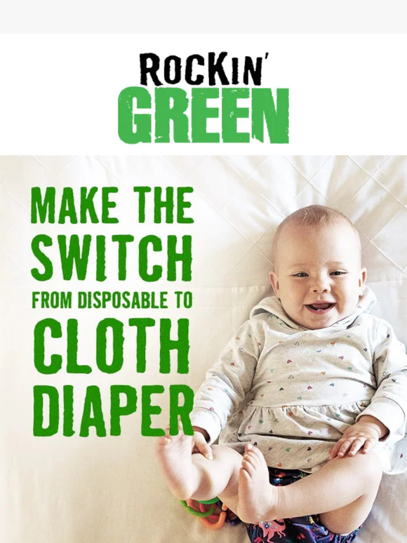Go green when it comes to diaper duty!